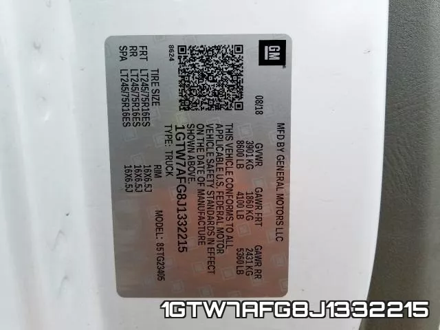 1GTW7AFG8J1332215 фото 2
