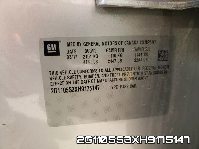 2G1105S3XH9175147 фото 2