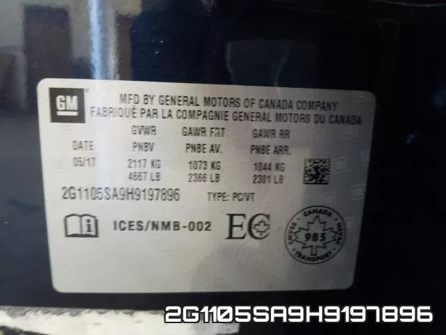2G1105SA9H9197896 фото 2