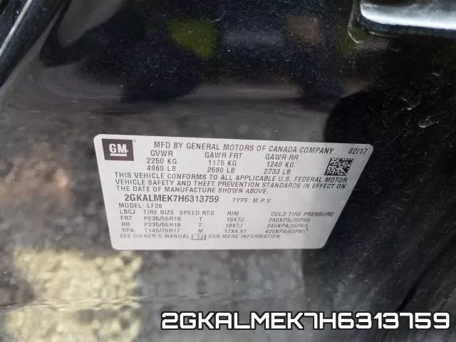 2GKALMEK7H6313759 фото 2