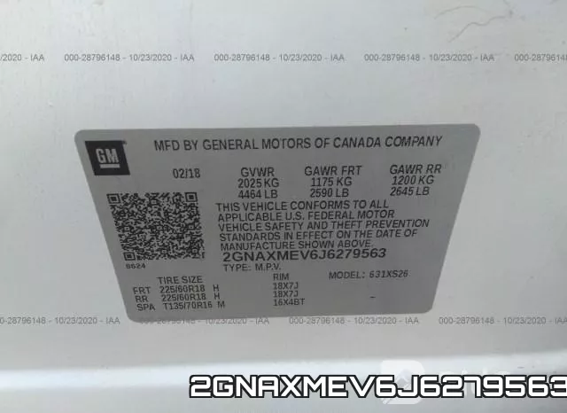 2GNAXMEV6J6279563 фото 10