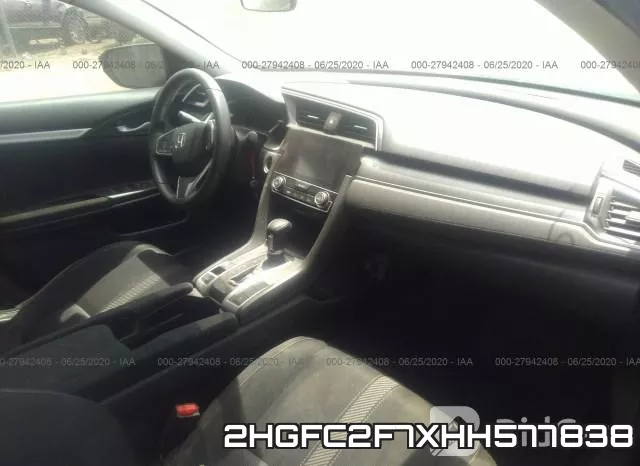 2HGFC2F7XHH577838 фото 6