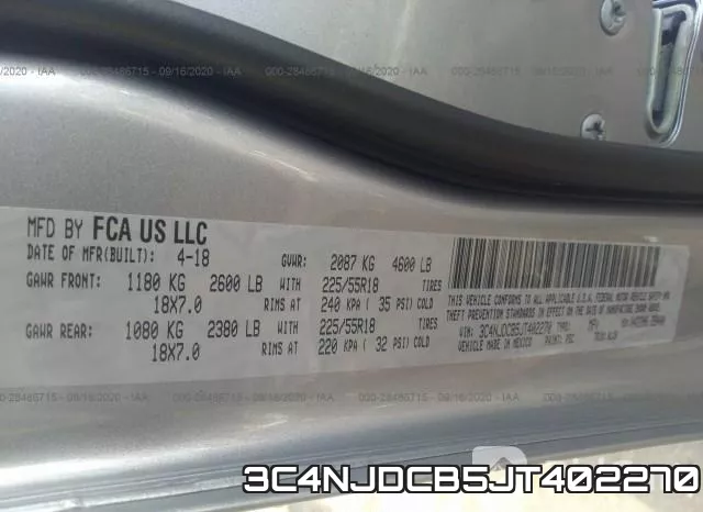 3C4NJDCB5JT402270 фото 10
