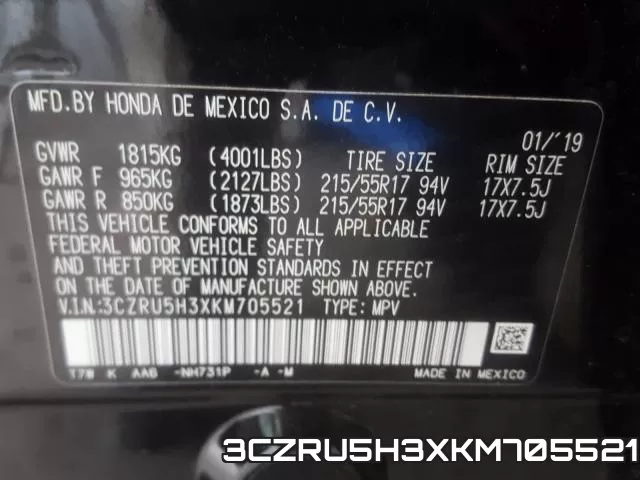 3CZRU5H3XKM705521 фото 2