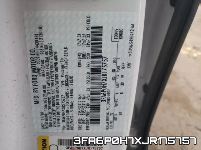 3FA6P0H7XJR175757 фото 2