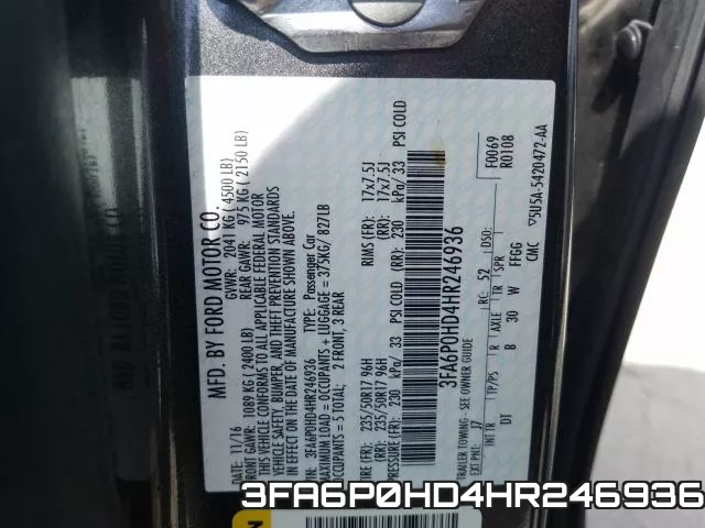 3FA6P0HD4HR246936 фото 2