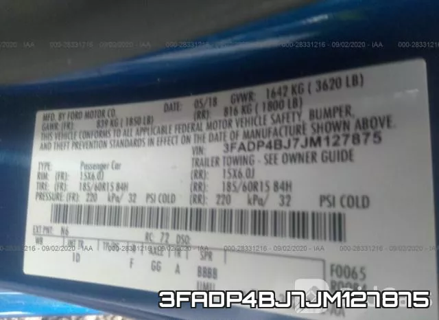 3FADP4BJ7JM127875 фото 9