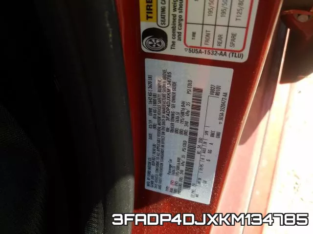 3FADP4DJXKM134785 фото 2