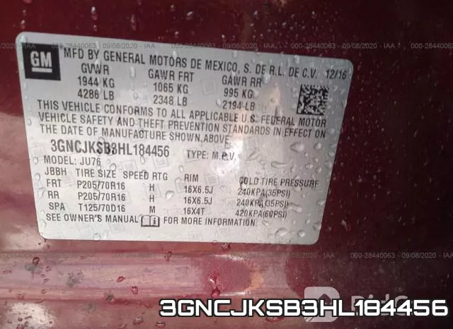 3GNCJKSB3HL184456 фото 10