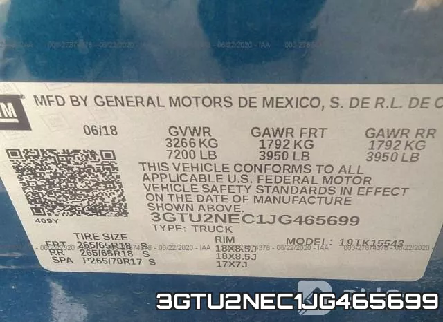 3GTU2NEC1JG465699 фото 10