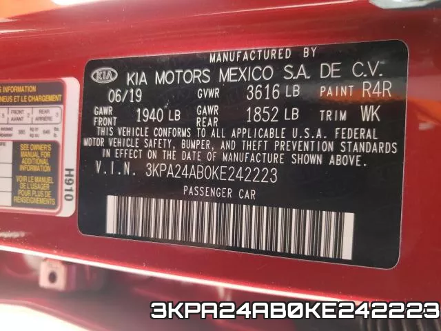 3KPA24AB0KE242223 фото 2