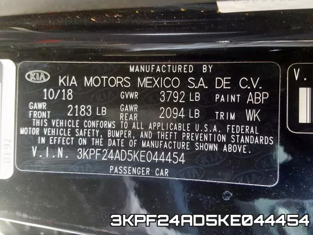 3KPF24AD5KE044454 фото 2