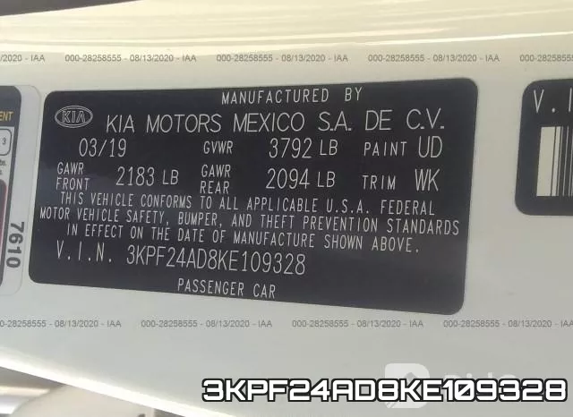 3KPF24AD8KE109328 фото 10