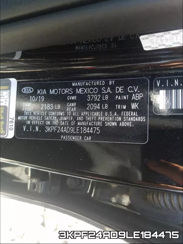 3KPF24AD9LE184475 фото 2