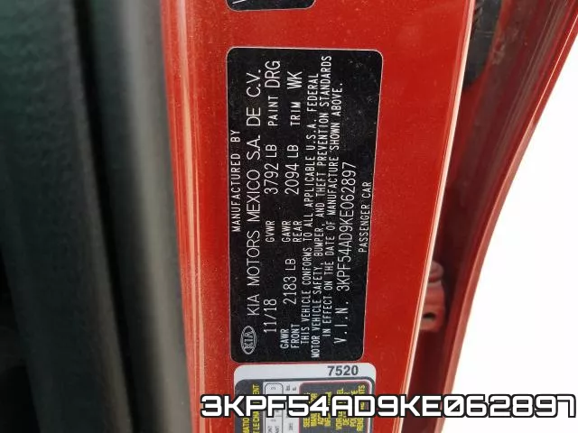 3KPF54AD9KE062897 фото 2