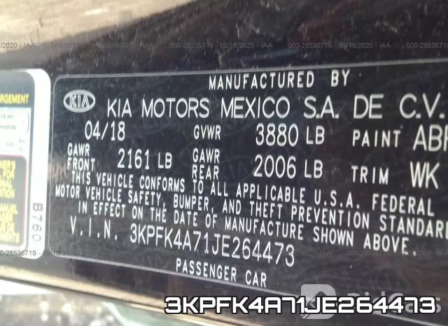 3KPFK4A71JE264473 фото 9