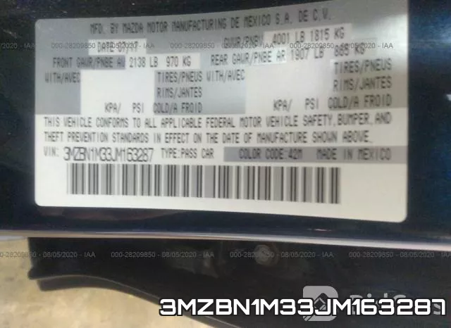 3MZBN1M33JM163287 фото 10