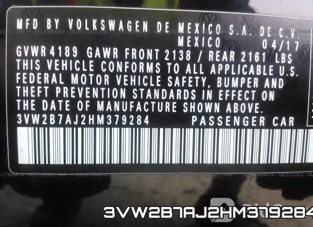 3VW2B7AJ2HM379284 фото 10