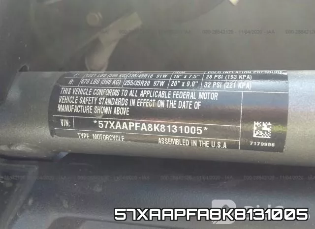57XAAPFA8K8131005 фото 2