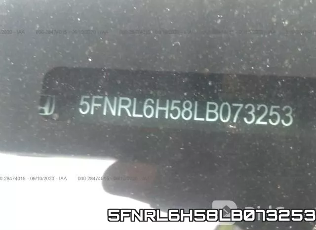 5FNRL6H58LB073253 фото 10