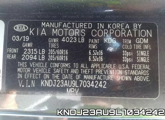 KNDJ23AU9L7034242 фото 10