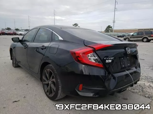 19XFC2F84KE038044 фото 4