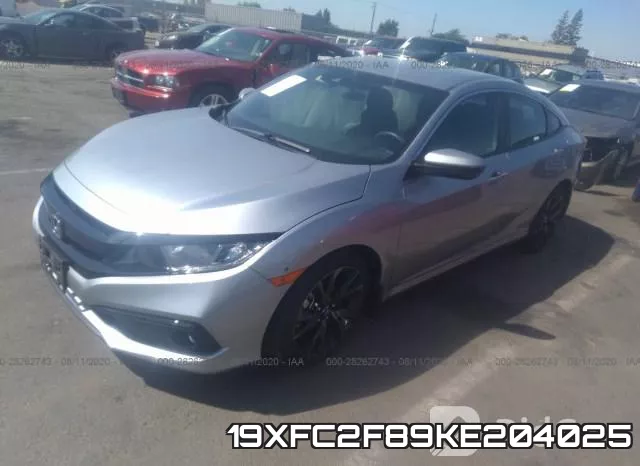 19XFC2F89KE204025 фото 3