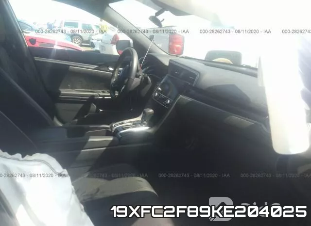 19XFC2F89KE204025 фото 6