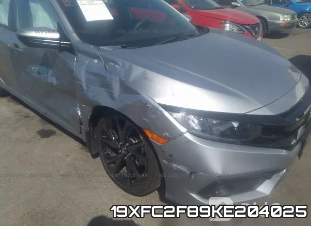 19XFC2F89KE204025 фото 7
