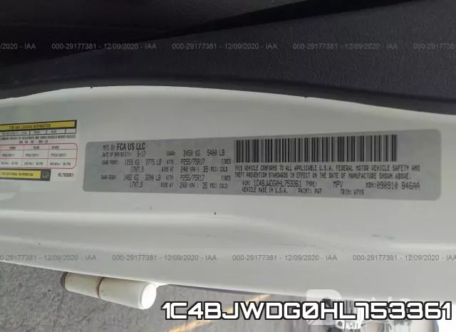 1C4BJWDG0HL753361 фото 10