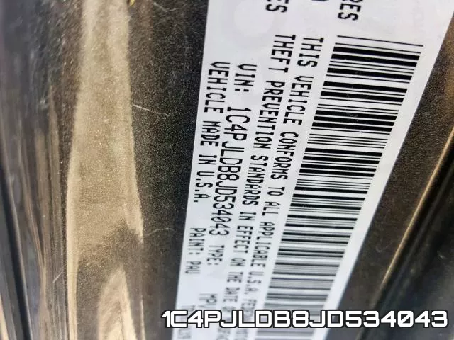 1C4PJLDB8JD534043 фото 2