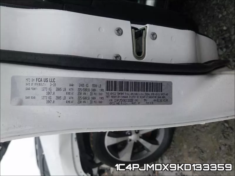 1C4PJMDX9KD133359 фото 2