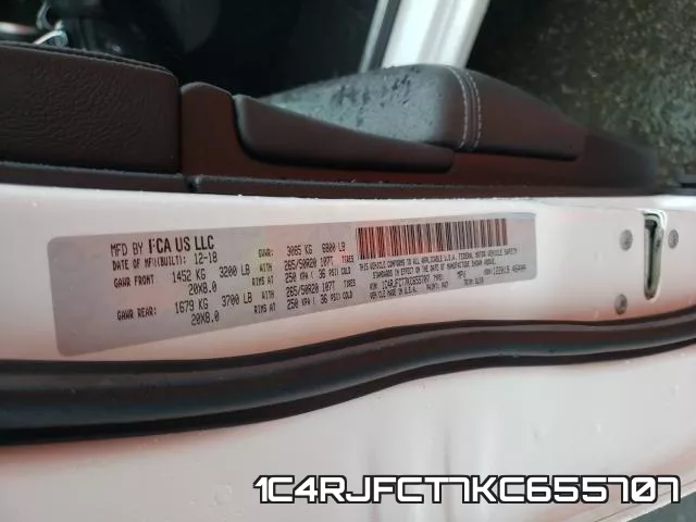 1C4RJFCT7KC655707 фото 2