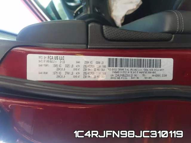 1C4RJFN98JC310119 фото 2