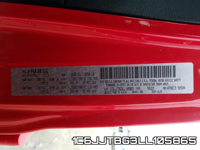 1C6JJTBG3LL105865 фото 2