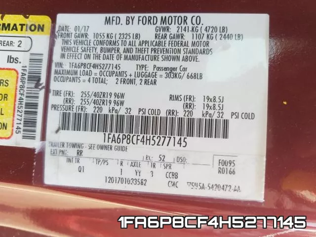 1FA6P8CF4H5277145 фото 2
