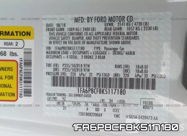 1FA6P8CF8K5117180 фото 10