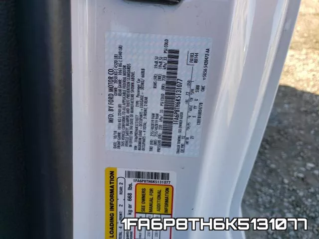 1FA6P8TH6K5131077 фото 2