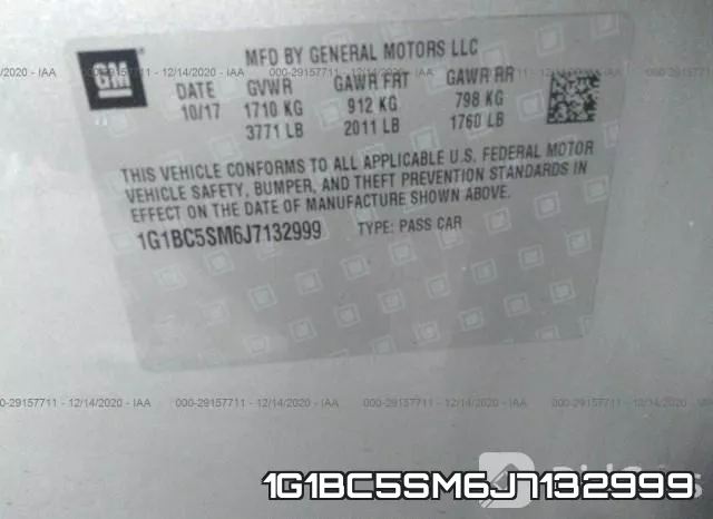 1G1BC5SM6J7132999 фото 10