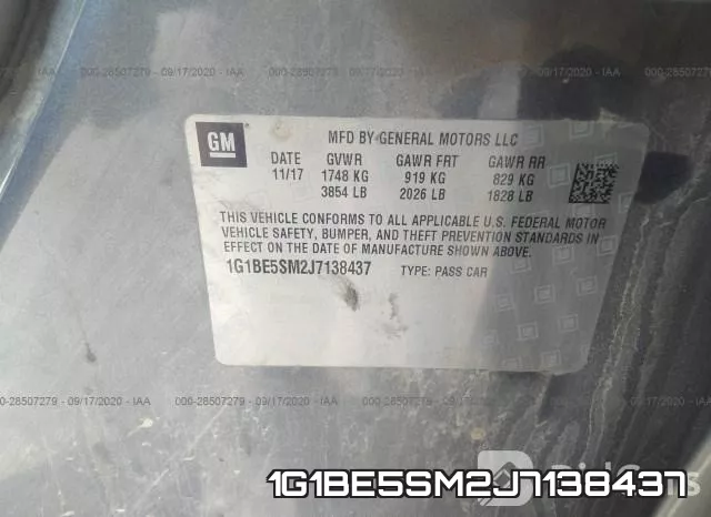 1G1BE5SM2J7138437 фото 10
