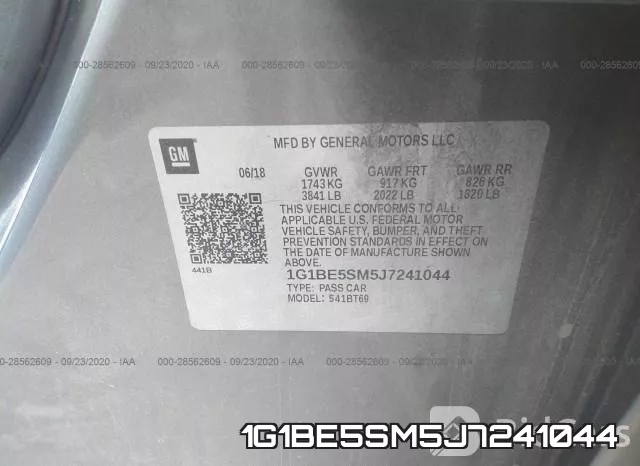 1G1BE5SM5J7241044 фото 10