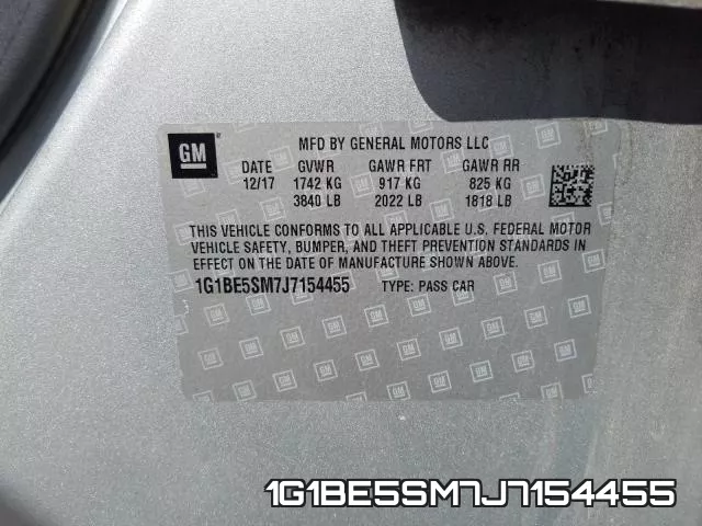 1G1BE5SM7J7154455 фото 2