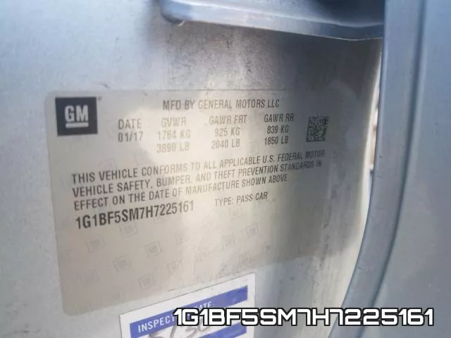 1G1BF5SM7H7225161 фото 2