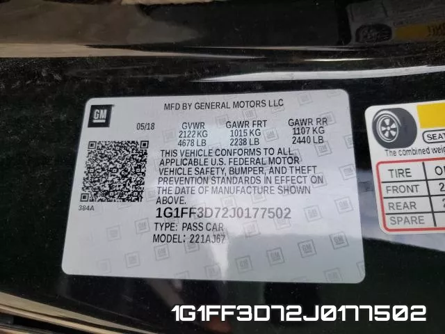 1G1FF3D72J0177502 фото 2