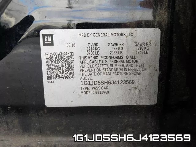 1G1JD5SH6J4123569 фото 2