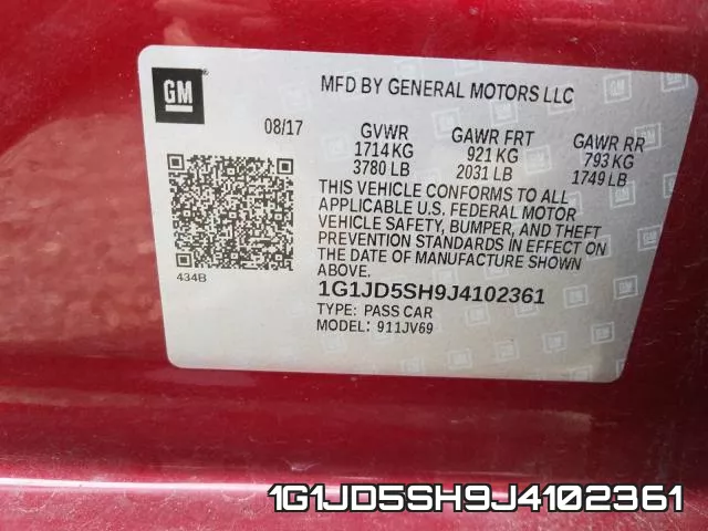 1G1JD5SH9J4102361 фото 2