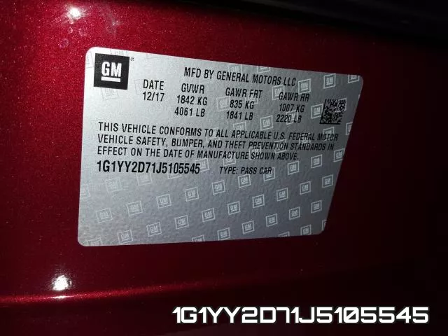 1G1YY2D71J5105545 фото 2