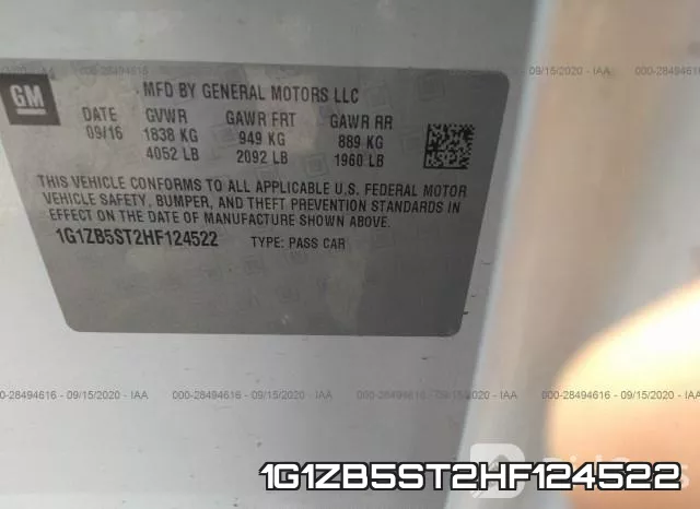 1G1ZB5ST2HF124522 фото 10