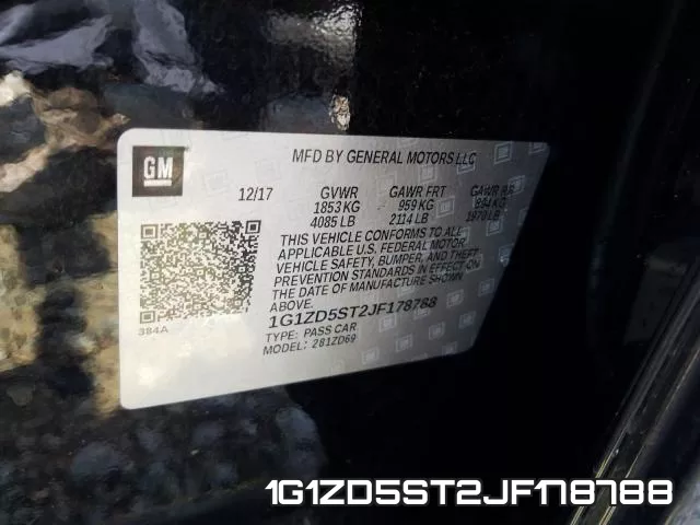 1G1ZD5ST2JF178788 фото 2