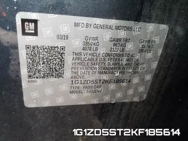 1G1ZD5ST2KF185614 фото 2